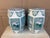 Pink Chinoiserie Floral Green and Pink Porcelain Garden Stools or Side Tables, Pair For Sale - Image 8 of 10