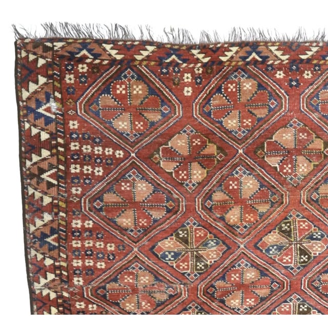 Antique Bashir Arsari Main Carpet Chaloy Rug 5'7" X 9’3" For Sale - Image 4 of 6