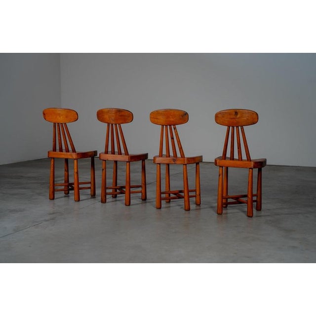 French Dining Chairs, France, 1960s, Set of 4 For Sale - Image 6 of 17