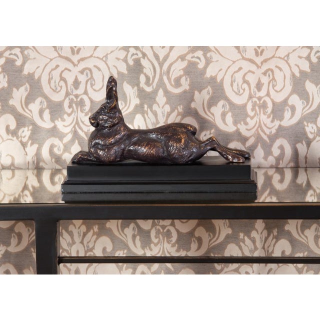 Contemporary Wildwood Bronze Finish Rabbit Accent For Sale - Image 3 of 4
