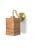 Rectangular Cane Rattan & Brass Wall Sconce For Sale - Image 6 of 10