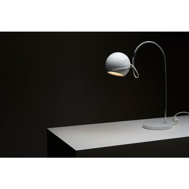 Space Age German White and Chrome Desk Lamp from Cosack, 1960s For Sale - Image 9 of 12