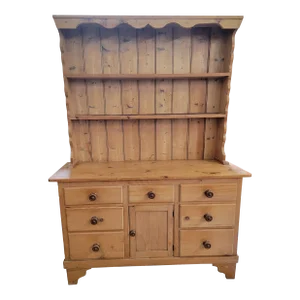 Antique Pine Two Piece Dresser From England