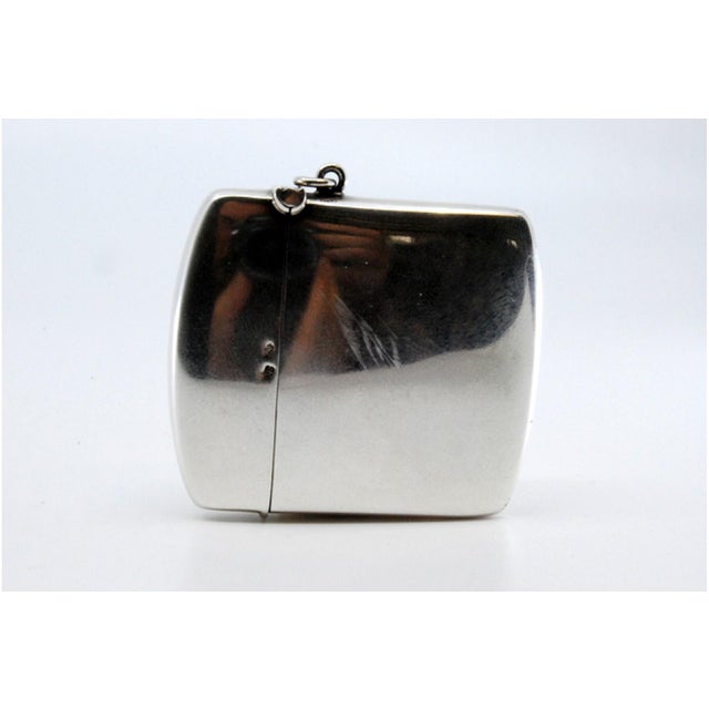 Square Silver Matchbox with Sandpaper Base For Sale - Image 5 of 11