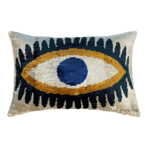 Oculus Silk Velvet Lumbar Pillow