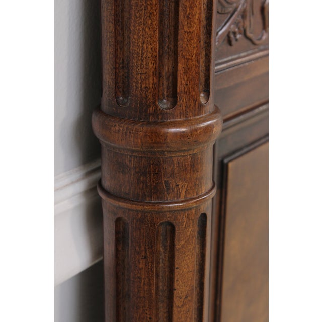 Henredon Villa Borghese Walnut Queen Size Headboard For Sale - Image 11 of 15