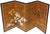 Lovely Japanese painted 4-panel byobu (folding screen) "Akigusa" (Autumn Flowers). Signed and sealed by artist. Gouache,...