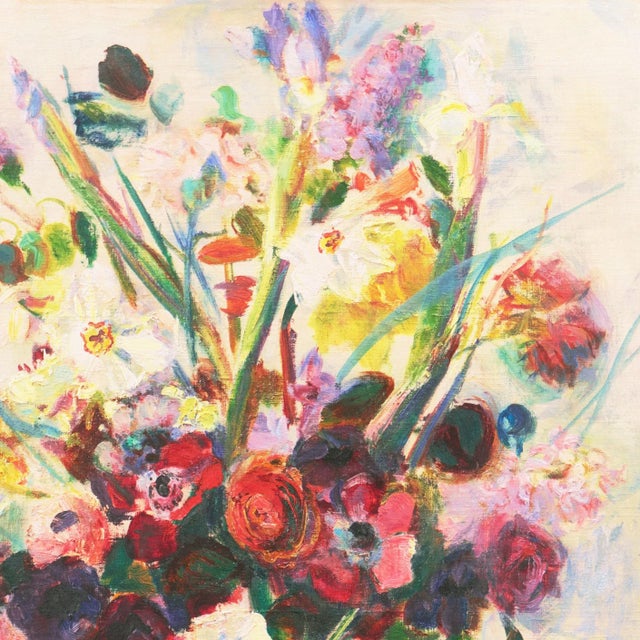 'Summer Flowers' by Irma Engel Grabhorn, Paris, Salon D'Automne, Post-Impressionist California Artist For Sale In Monterey, CA - Image 6 of 11
