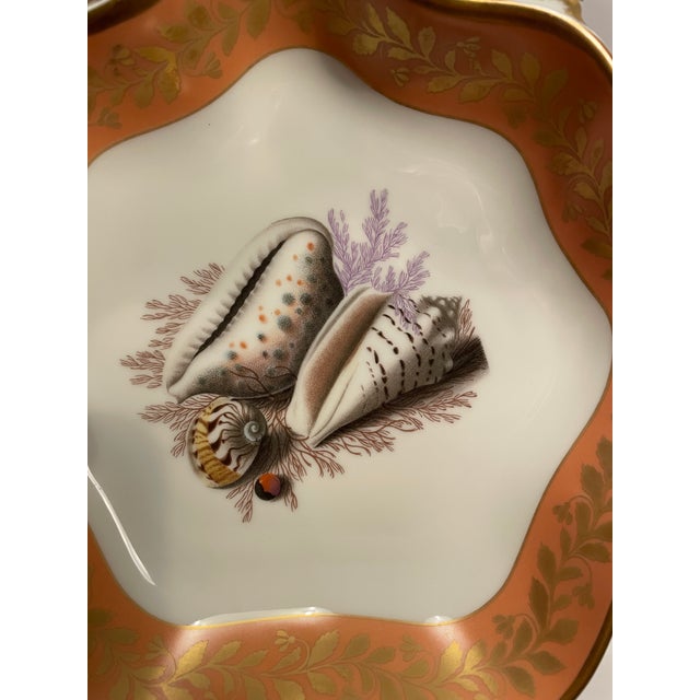 Porcelain bowl sometimes called a shrimp dish, in the "Natchez Shell" pattern designed by Mottahedeh for the Historic...