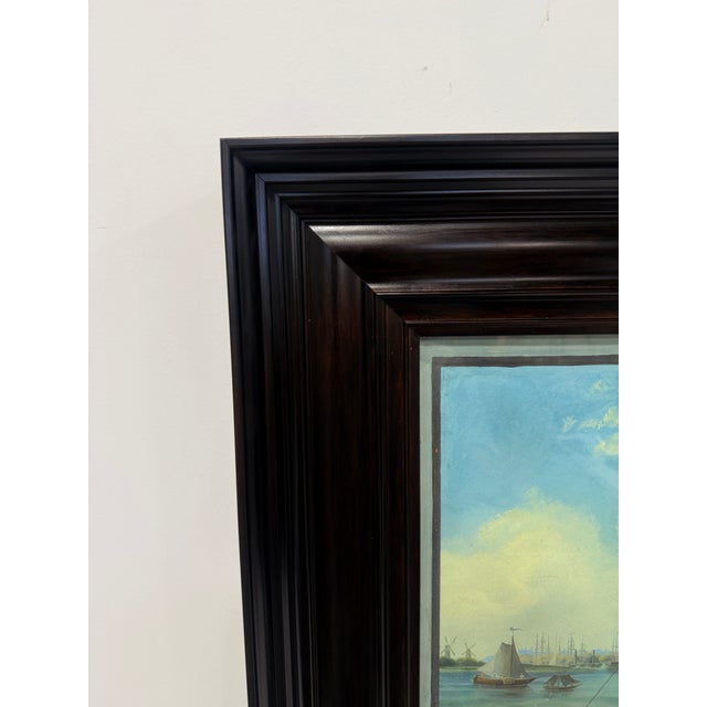 Johann Ludwig Bleuler (1792-1850) Vue De La Ville De Rotterdam - Gouache 19th C. For Sale - Image 4 of 14