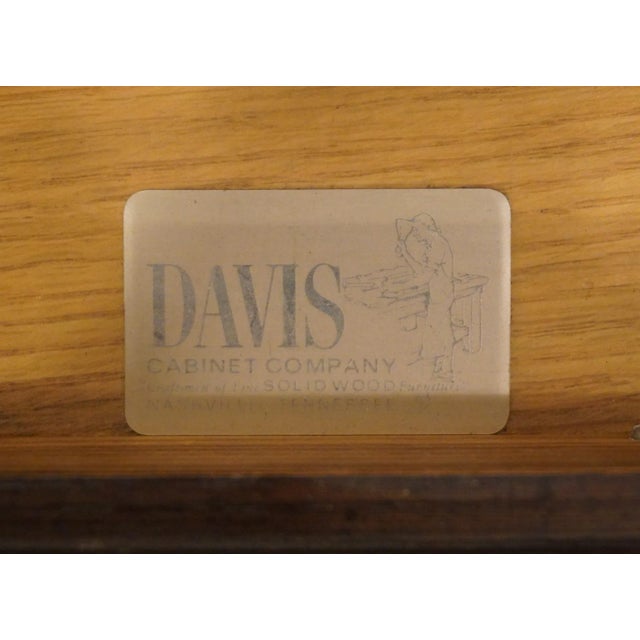 Brown Davis Cabinet Co. Solid Walnut Country French Style 60" Entry Console / Sofa Table For Sale - Image 8 of 12