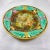 English Adams & Bromley English Majolica Cheese Tray, Buttercup & Fern Leaf Border For Sale - Image 3 of 11