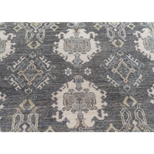 Turkish Oushak Rug 9'1" x 12'8" #20268 For Sale - Image 4 of 8