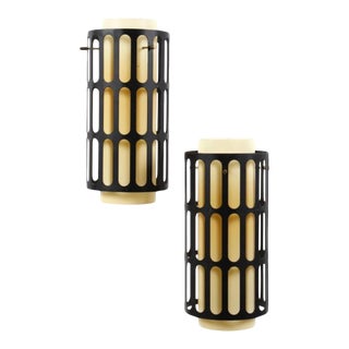 60s Mid-Century Asian Modern Lightolier Pendant Lights For Sale