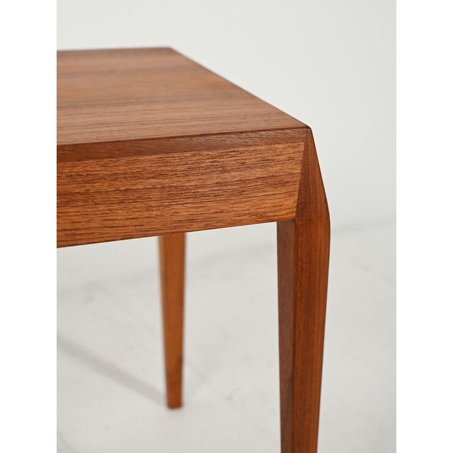 Teak Sewing Table by Severin Hansen for Haslev Mobelsnedkeri, 1960s For Sale - Image 9 of 11