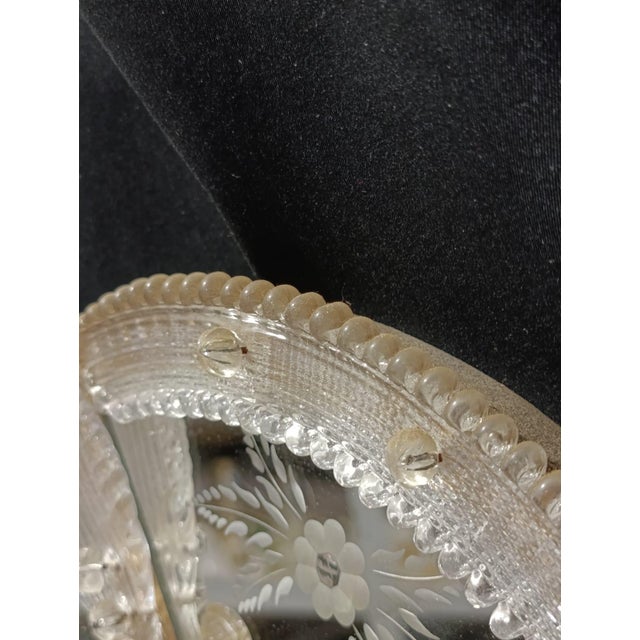 Antique Murano Glass Mirror, 1950s For Sale - Image 6 of 7
