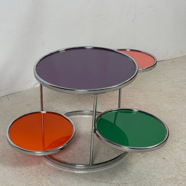 Milo Baughman Kare Swivel Glass Coffee Table by Milo Baughman, 1960s For Sale - Image 4 of 10