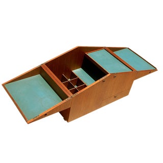 Mid Century Modern Bar Case Cubic Table By Dyrlund For Sale