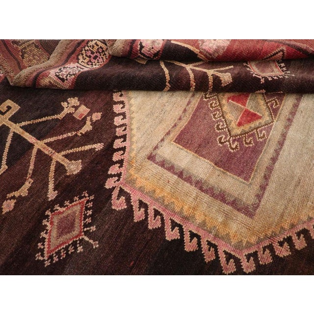 Brown Galerie Shabab Collection Mid-20th Century Turkish Anatolian Tribal Carpet For Sale - Image 8 of 8