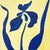 Original Iris Flower Painting in Gold Bamboo Frame, Oil on Canvas, 13" X 16" by Tatiana Duperault For Sale - Image 4 of 4