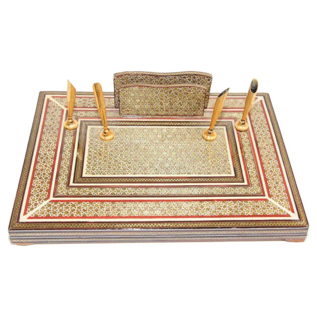 VIntage Persian Khatam Pen Holder For Sale - Image 12 of 12