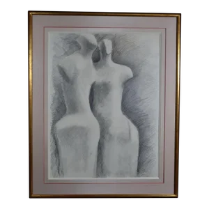 Gerard Ramon (1935-2021) "Sculptural Forms" Pencil Drawing Signed