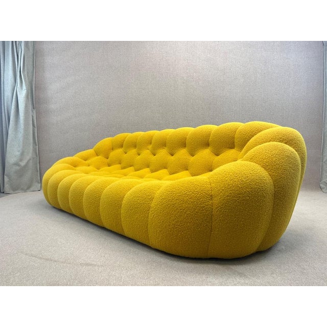 Yellow Three-Seater Bubble Sofa from Roche Bobois, in Very Good conditions. Designed from 2000 This piece has an...