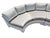 Gray Vintage Thayer Coggin for Milo Baughman Semi-Circular 3-Piece Sectional Sofa For Sale - Image 8 of 11