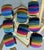 Memphis Group Late 20th-Century Vibrant & Chic Multi-Colored Woven Napkin Rings - Set of 8 For Sale - Image 4 of 18