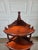Victorian Early 20th Century Eastlake Revival 5-Tier Mahogany Corner Etagere Shelf For Sale - Image 3 of 11