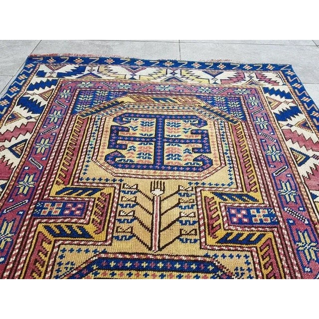 Purple 1960s Decorative Vintage Anatolian Rug For Sale - Image 8 of 10