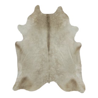 Rug & Kilim’s Contemporary Cowhide Rug in Soft Beige & Brown Tones For Sale