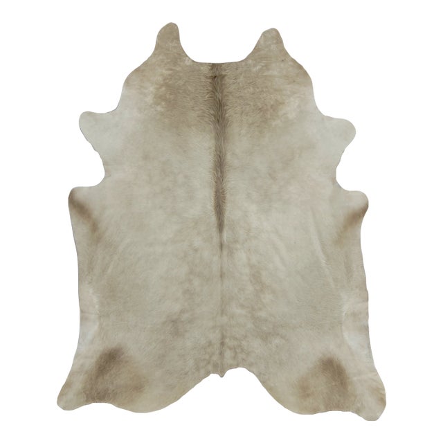Rug & Kilim’s Contemporary Cowhide Rug in Soft Beige & Brown Tones For Sale