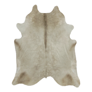Rug & Kilim’s Contemporary Cowhide Rug in Soft Beige & Brown Tones