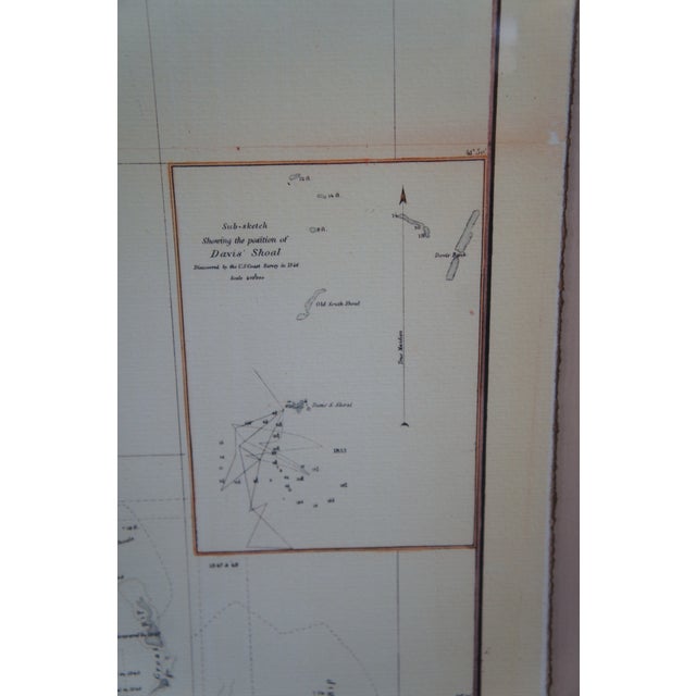 Soicher Marin Soicher Marin American Navigational Chart Survey Map of East Coast For Sale - Image 4 of 13