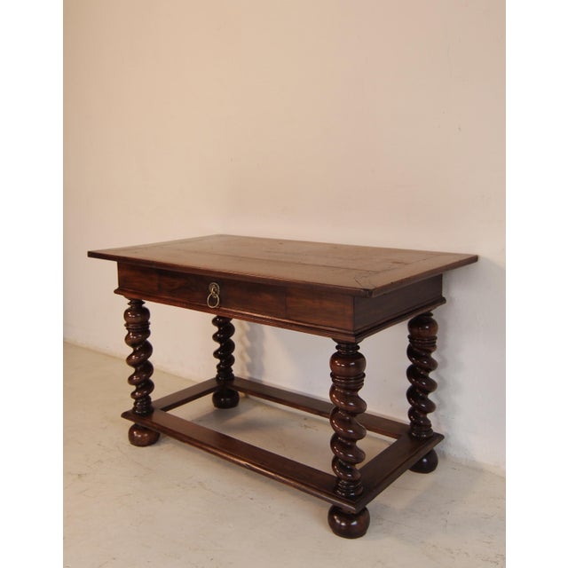 Late 19th Century French Louis XIII Walnut Side Table For Sale - Image 5 of 18