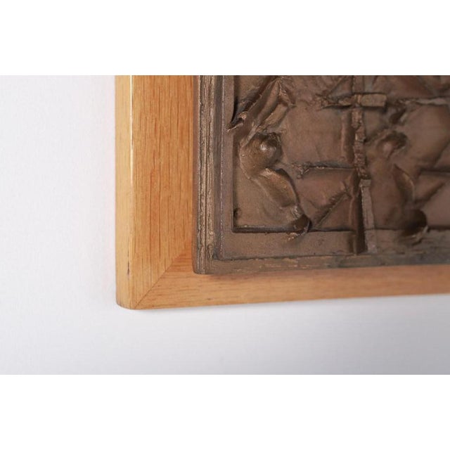 Wood Bronze Wall Landscape from Bror Marklund, 1950s For Sale - Image 7 of 10