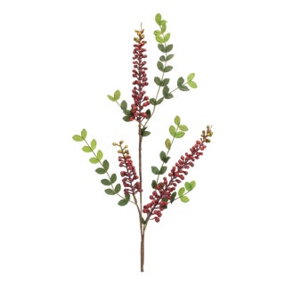 Burgandy Berry Foliage Spray (Set of 6) For Sale