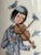 Modern MCM 1950s Rosenthal Germany 8" Tall Porcelain Vase"The Violinist" Sign Raymond Peyote #1507 For Sale - Image 3 of 14