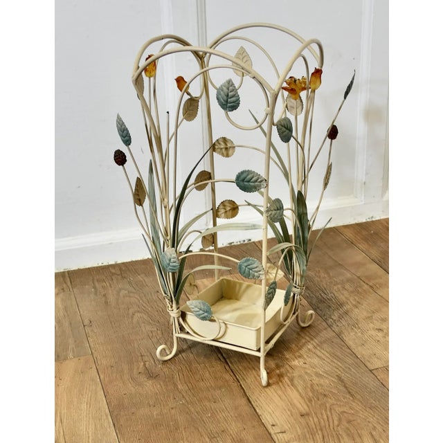 1930s Vintage French Wirework Umbrella Stand, 1930s For Sale - Image 5 of 6