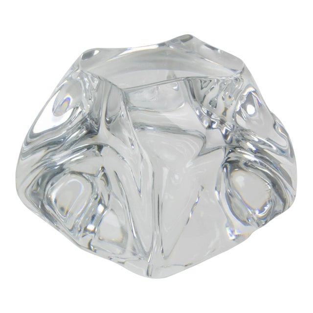 Daum France Crystal Desk Accessory Paperweight Sculpture For Sale