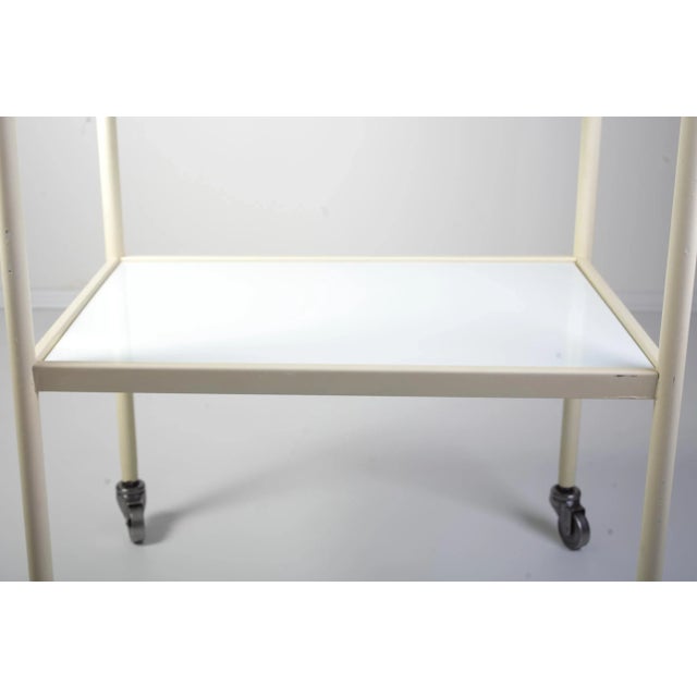 Mid-Century Opaxit Glass Medical Trolley Set of 2, 1960s For Sale - Image 10 of 16