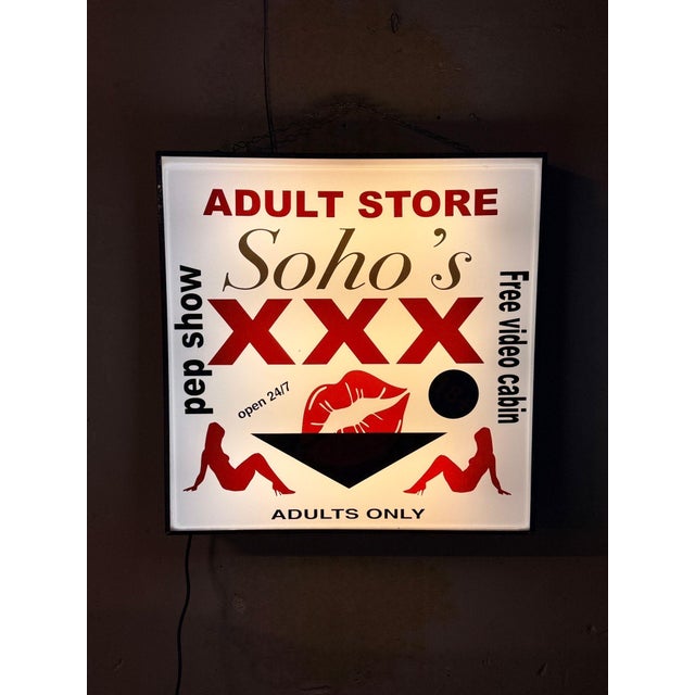 1990s Soho's Adult Store Sign, 1990s For Sale - Image 5 of 5