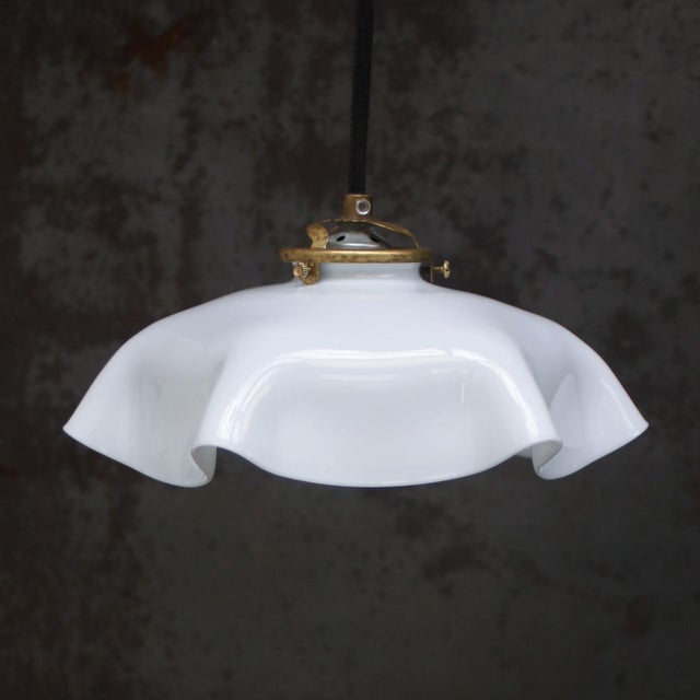 French white opaline glass pendant lights 2 meter black cotton flex E27 / E26 Up to 250V (Europe/UK Standard).The wiring...