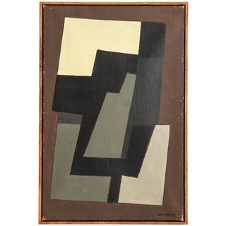 Tore Nyberg, Composition, 1950s, Oil on Canvas For Sale