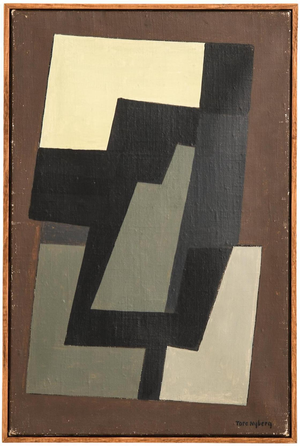 Tore Nyberg, Composition, 1950s, Oil on Canvas