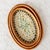 Rustic Set of 3 Rattan Mother-of-Pearl Inlaid Oval Trays With Floral Leaf Shapes For Sale - Image 3 of 4