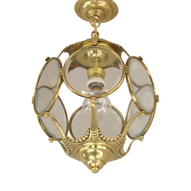 Art Deco Viennese Lantern, Austria, 1920s For Sale
