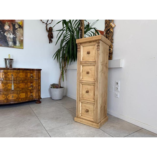 Rustic Chest of Drawers in Spruce Wood For Sale - Image 9 of 10