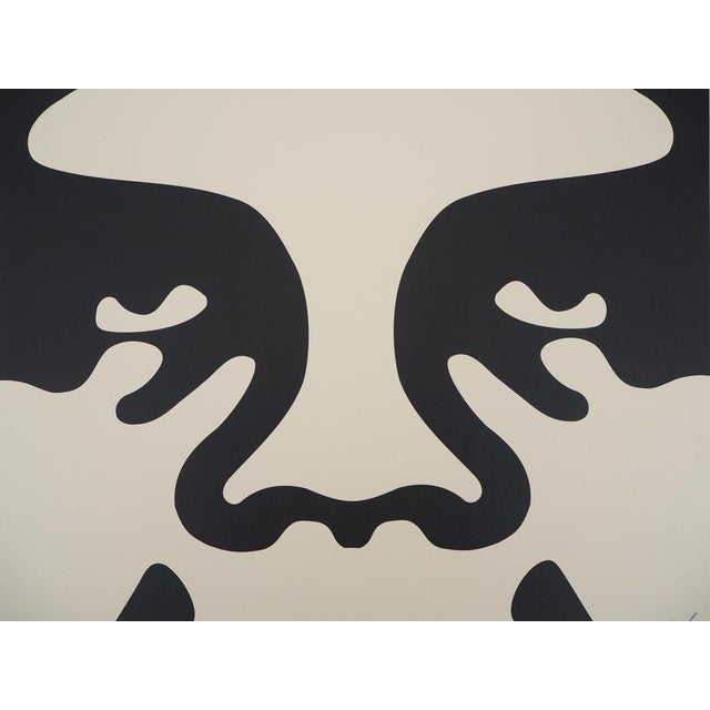 Shepard Fairey, aka Obey Giant (1970) Front Original color lithograph Signed and dated in pencil On cream paper, 61 x 73...